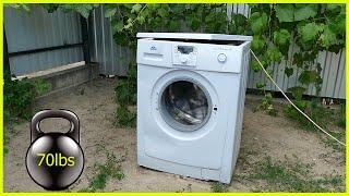 Washing machine and 70lbs Weight. Will it survive?