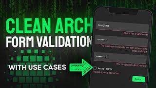 How to Validate Forms with Clean Architecture (You're Doing it Wrong)