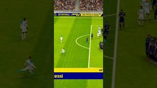 Lionel Messi Freekick  #shorts #shortfunny #shortvideo #efootball2023mobile #freekick #pes