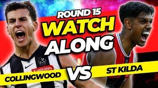 COLLINGWOOD vs ST KILDA | Round 15 2025 LIVE AFL Watchalong