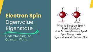 Electron Spin | Eigenvalue and Eigenvector | Eigenvalue in Quantum Mechanics