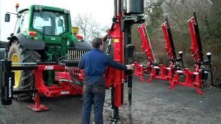 Protech P500+ Post Driver  'The Most Versatile in the market place' on John Deere 6930