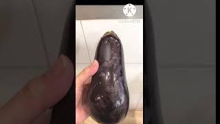 Big size #eggplant #viral #satisfyingvideo #shorts