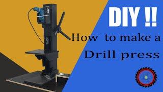 part -1 :  DIY ..!!  Making a  Drill Press // Sütun Matkap Yapımı // kendin yap