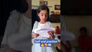 Daily tuition vlog  Self oral practice #shots #trending #viral #kidslearning