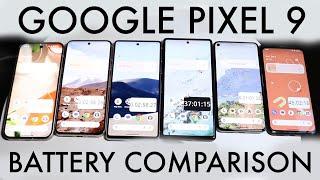 Google Pixel 9 Vs Pixel 8 Vs Pixel 7 Vs Pixel 6 Vs Pixel 5 Vs Pixel 4 Battery Comparison!