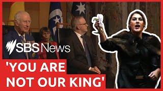 King Charles III heckled by Indigenous senator Lidia Thorpe in Australian Parliament