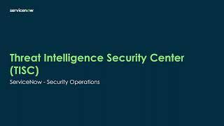 Introducing Threat Intelligence Security Center