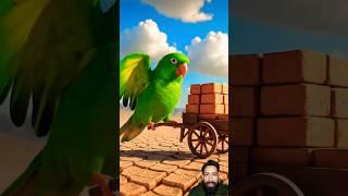 The parrot builds a well and helps all the animals get water  #ai #parrot