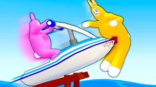 IMPOSSIBLE Jetski Level Made Us Rage - Super Bunny Man (Funny Moments)