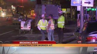 Construction worker struck in hit-and-run in Tampa