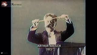 Arthur Nikisch Conducting colorized and enhanced with AI, very early clip from 1913!