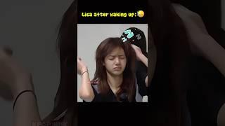 How Blackpink Members Wake Up  #lisa #jisoo #jennie #rose #shorts #shortvideo
