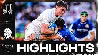 HIGHLIGHTS |  ITALY V ENGLAND 󠁧󠁢󠁥󠁮󠁧󠁿 | 2024 GUINNESS MEN'S SIX NATIONS