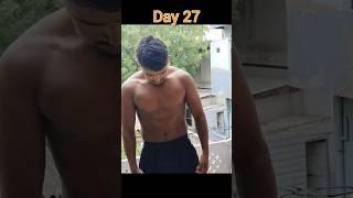 Day 27/60 Fat To Fit Hard Challenge ।। Student Life ️#students #homeworkout #gym #shorts #fitness