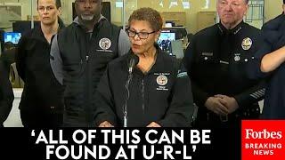 VIRAL GAFFE: Los Angeles Mayor Karen Bass Utters Major Gaffe During Wildfires Press Briefing