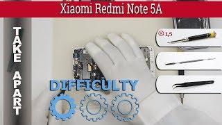 How to disassemble  Xiaomi Redmi Note 5A Take apart Tutorial