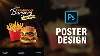 Fast Food Poster Design in Photoshop | Photoshop Tutorial