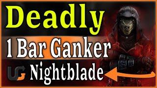 1 bar Gankblade?!?! ESO nightblade pvp build 1 bar scions of ithelia