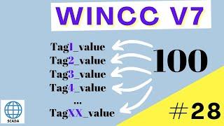 Work with tags inside scripts to modify them and obtain a final tag.  WinCC V7 tutorial#28