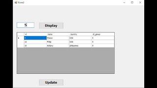 c# tutorial for beginners -  Retrieve Data in DataGridView from sql  and update all data at once