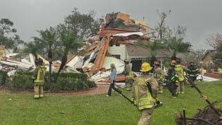 Rare EF-2 tornado slams Central Florida