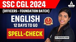 SSC CGL 2024 | General English | Spell-Check | By Pranawa | Adda247 Tamil