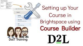 Setting up your Course in Brightspace/D2L