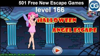 [Walkthrough] 501 Free New Escape Games level 166 - Halloween angel escape - Complete Game