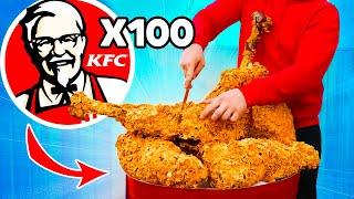 Giant KFC Bucket | How to Make The World’s Largest DIY KFC Drumstick from Ostrich by VANZAI