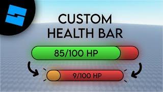 How to make a CUSTOM HEALTH BAR | ROBLOX STUDIO (2025)