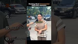 Ranking Most Unexpected Interview Answers OTA #funny #ranking #tiktok #usa