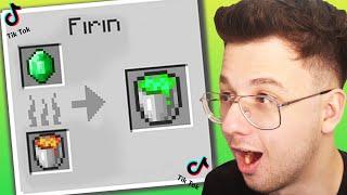 VİRAL minecraft TİKTOK hilelerini denedim! 4