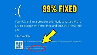 BAD SYSTEM CONFIG INFO With Black or Blue Screen in Windows 11 / 10 / 8 / 7 - How To Fix Error 