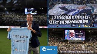 Lazio and fans honor former coach Sven Goran Eriksson ️ 