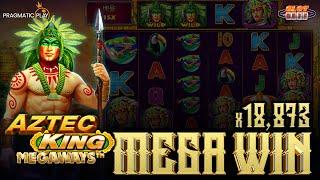 [슬롯][슬롯버프][프라그마틱플레이] 아즈텍 킹 메가웨이즈 x18,873배 메가윈!! Pragmatic Play Aztec King Megaways