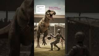 Soccer: Dinosaurs vs Robot #DreamScreenAI #shortvideo #viralreels #dinosaur #robots