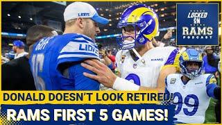 Aaron Donald Doesn't Look Retired, Rams Record After First Five Games, Schedule Preview & More!