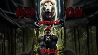 White Lion vs Gorilla (polar bear, yeti, black bear,.......)