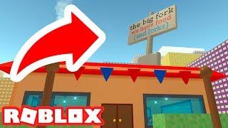 HOW TO ENTER THE BIG FORK RESTAURANT IN ROBLOX CLEANING SIMULATOR