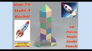 Rocket - 48 Pieces Magic Snake Puzzle - 魔 尺 48 段