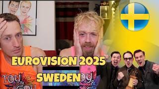 SWEDEN EUROVISION 2025 REACTION - KAJ - Bara bada bastu