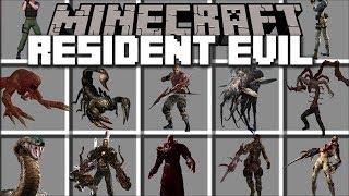 Minecraft RESIDENT EVIL MOD / FIGHT OFF EVIL ZOMBIES AND FLESH EATING HUMANS!! Minecraft