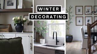 HOW TO DECORATE FOR WINTER *AFTER* CHRISTMAS | DIYS FOR SIMPLE WINTER DECORATING ON A BUDGET