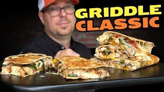 Easy Chicken Fajita Quesadillas on the Blackstone Griddle - with THE BEST Mexican Chicken!