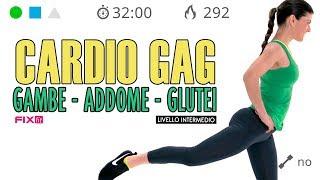 Allenamento Cardio GAG Senza Salti! Esercizi Gambe, Addominali e Glutei