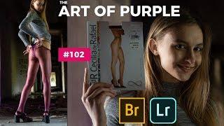 Kate's Legs with Purple Pantyhose #102 - Art Nylon Magazine