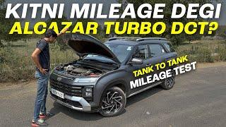 Hyundai Alcazar Turbo DCT Mileage Test using Tank-to-tank Method w/ Drive Impressions | May 2025