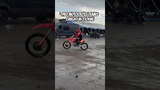 Pro Motocross Teams Get Caught in the Rain