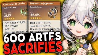 ENFIN DE BONS ARTÉS ! Après avoir sacrifiés + de 600 artéfacts | Synthèse Genshin Impact